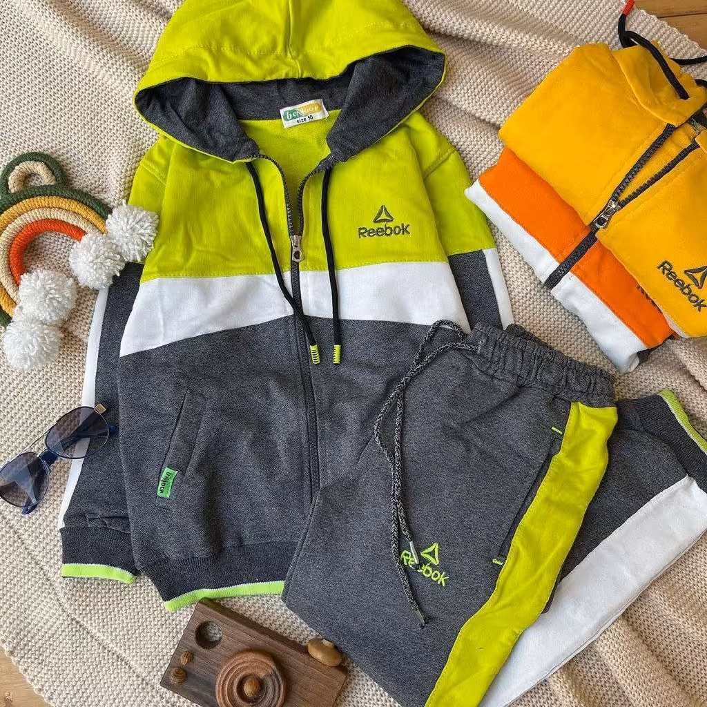 ست سویشرت و شلوار اسپورت شیک و جذاب مناسب حدود سنی 9 تا 13 سال رنگبندی متنوع و زیبا جنس دورس و ملانژ کیفیت تضمینی 