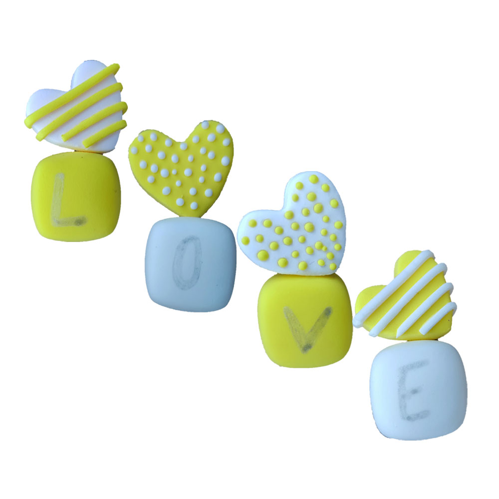 مگنت طرح قلب کد MK118 مجموعه 4 عددی