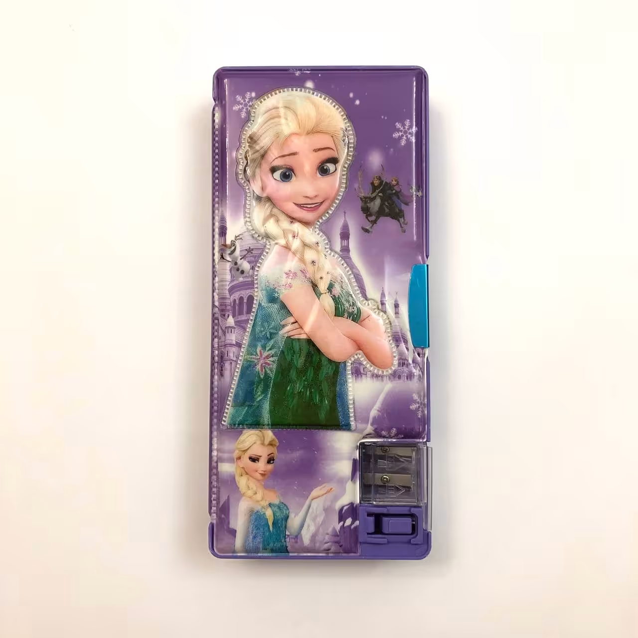 جامدادی دکمه دار طرح فروزن آنا رنگ بنفش