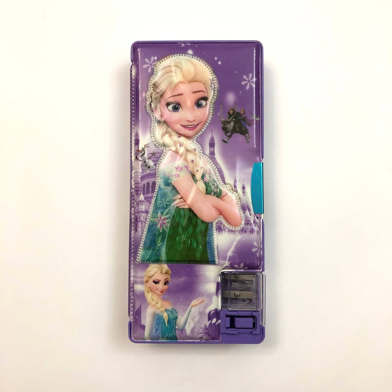 جامدادی دکمه دار طرح فروزن آنا رنگ بنفش