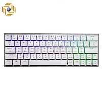 کیبورد بی سیم کولر مستر مدل SK621 WHITE RGB Cherry MX Red