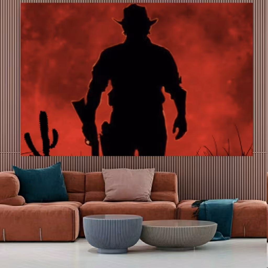 تابلو بوم  طرح Red Dead Redemption 2  کد 308