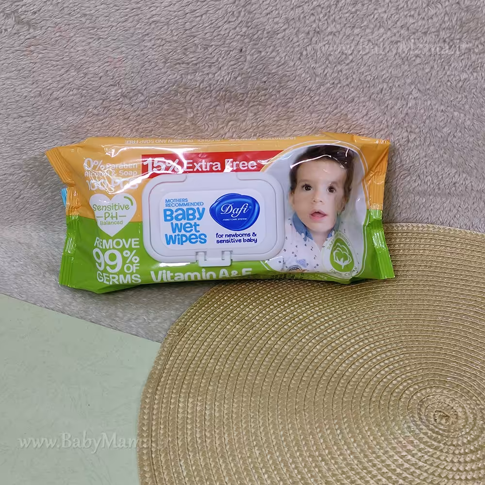 دستمال مرطوب درب دار 100 برگی دافی