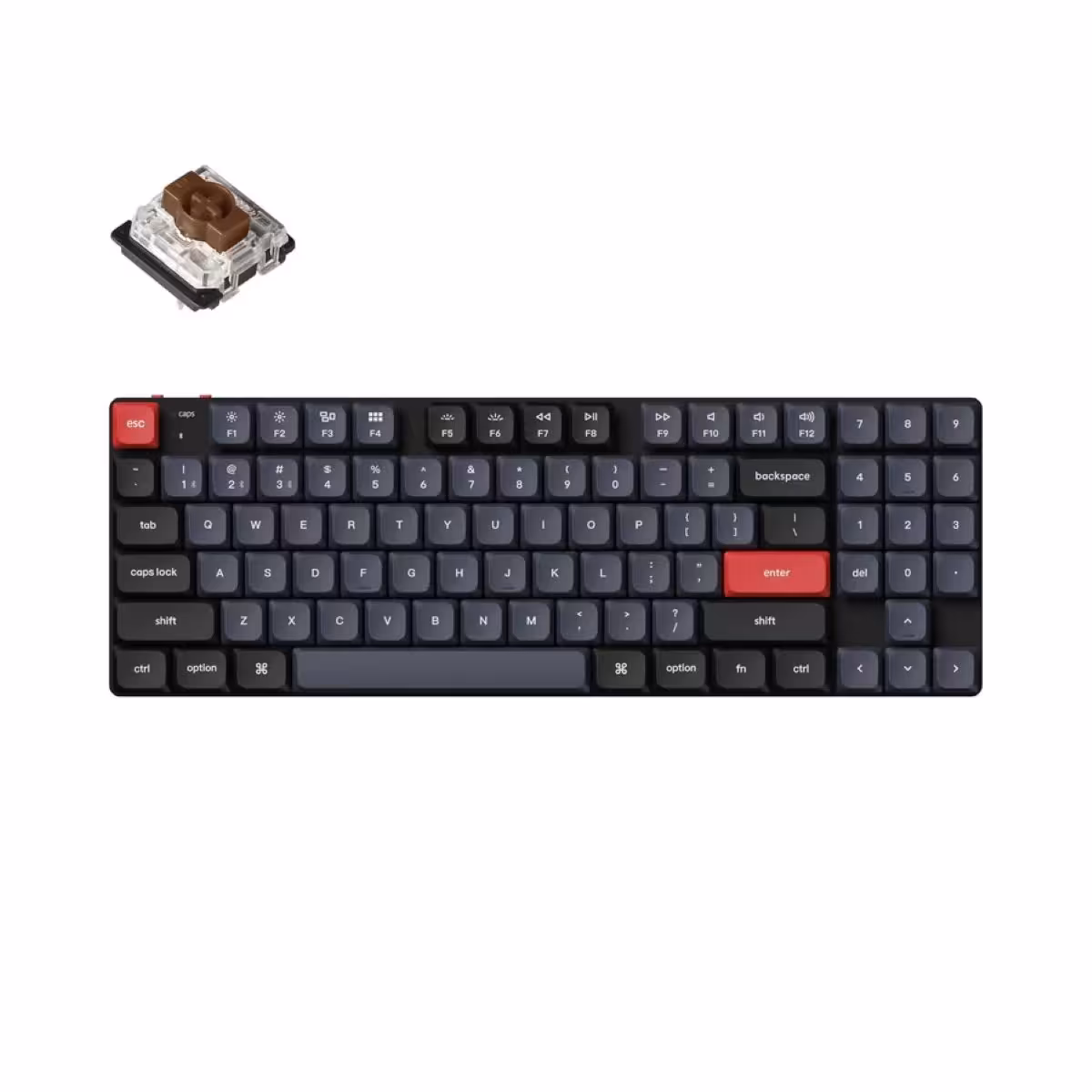 خرید کیبورد Keychron K13 Pro Brown RGB Hot Swappable K13P-H3 با بهترین قیمت
