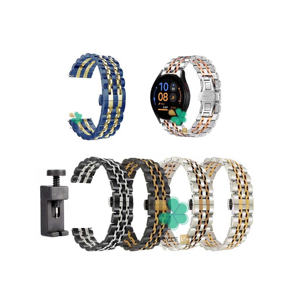 بند ساعت استیل Rolex مناسب سامسونگ Galaxy Watch FE