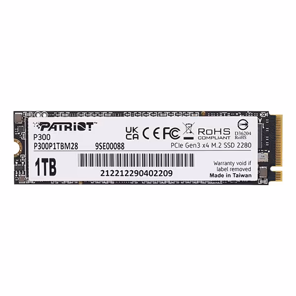 حافظه اس اس دی پاتریوت مدل P300 M.2 2280 1TB NVMe