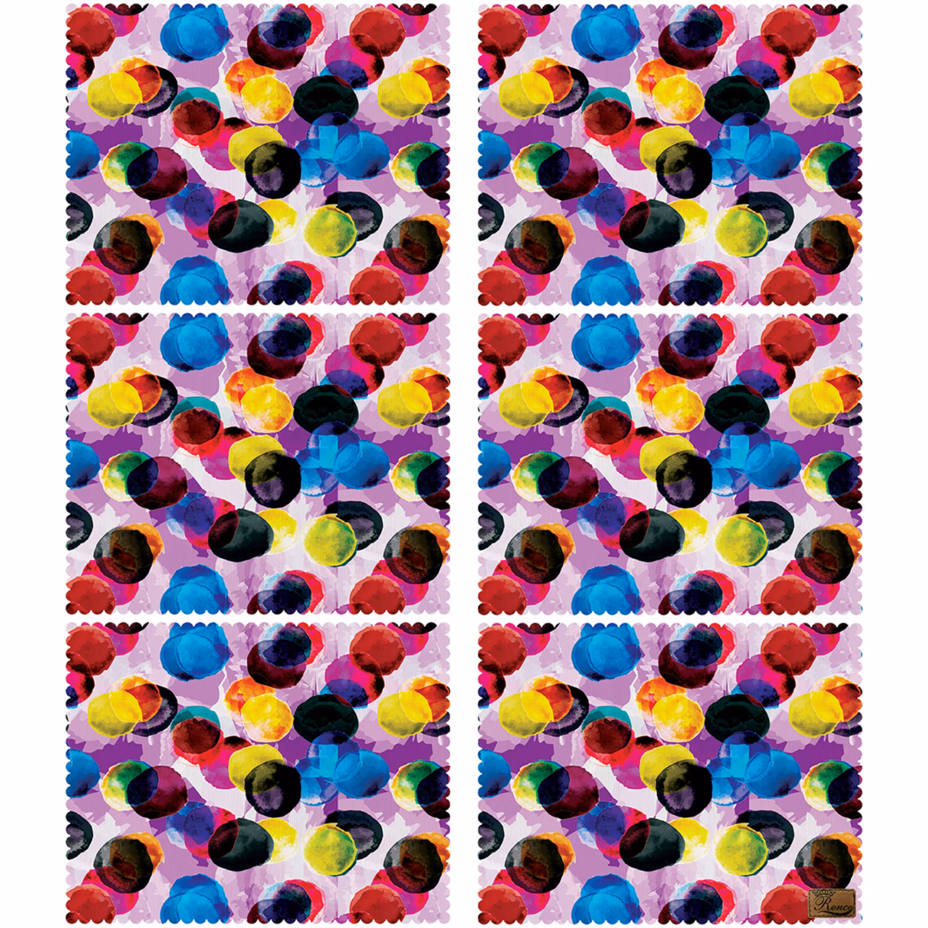 زیریشقابی مخمل رنس مدل U3-42548 سایز 40x35 سانتی متر