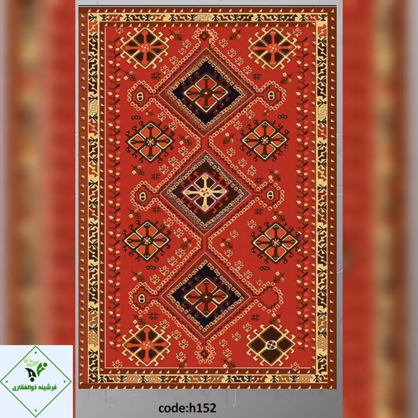 فرشینه مخمل طرح سنتی 