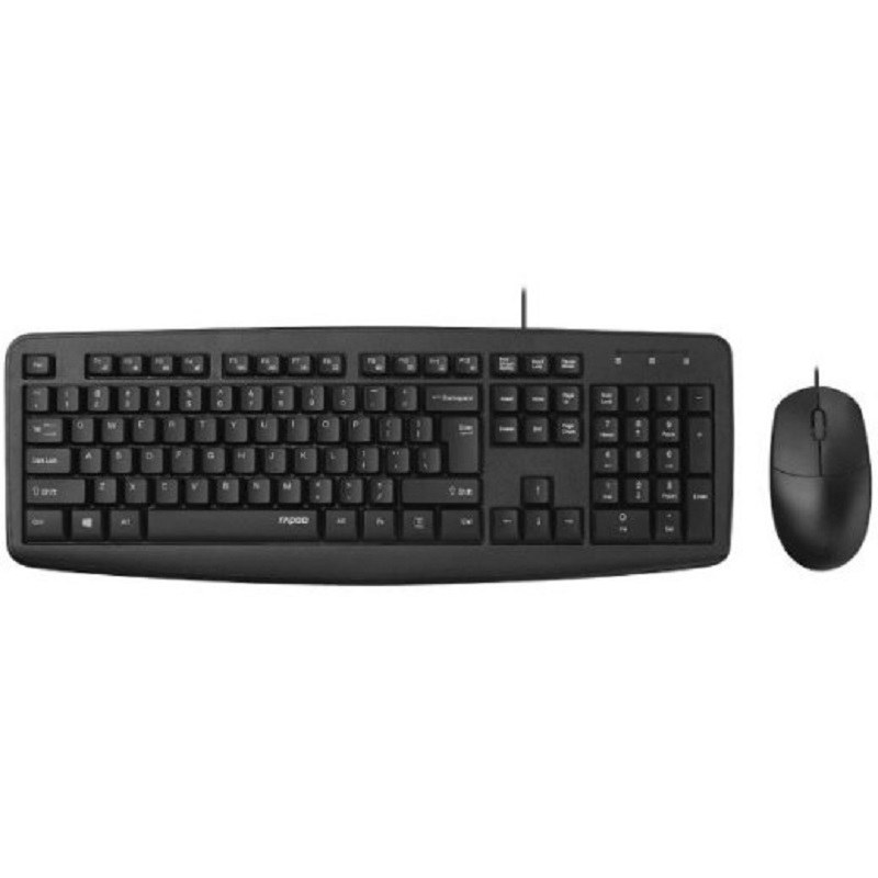 کیبورد و موس باسیم رپو مدل NX1600 ا Rapoo NX1600 Optical Wired Mouse and Keyboar