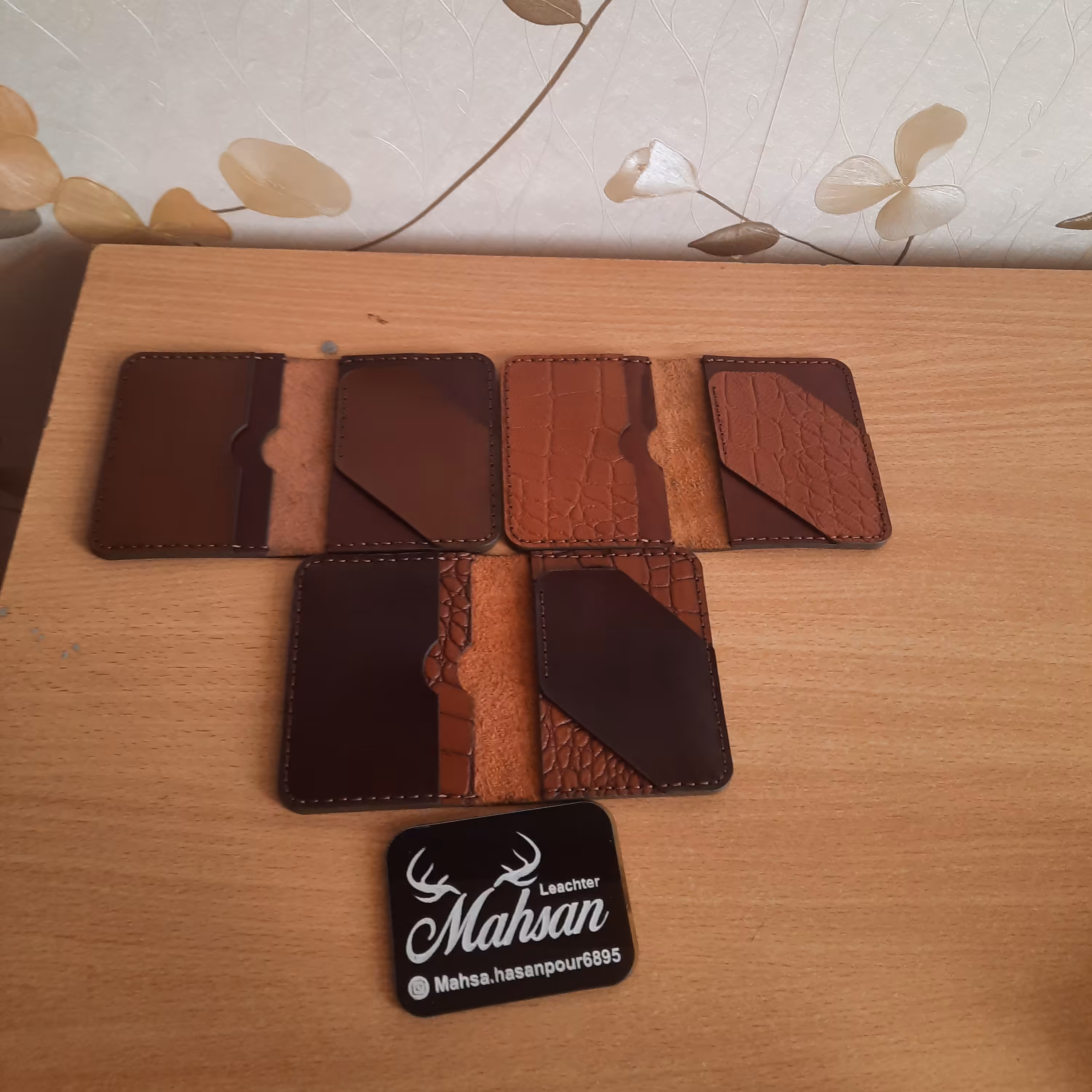 جاکارتی چرم طبیعی دست دوز کد55