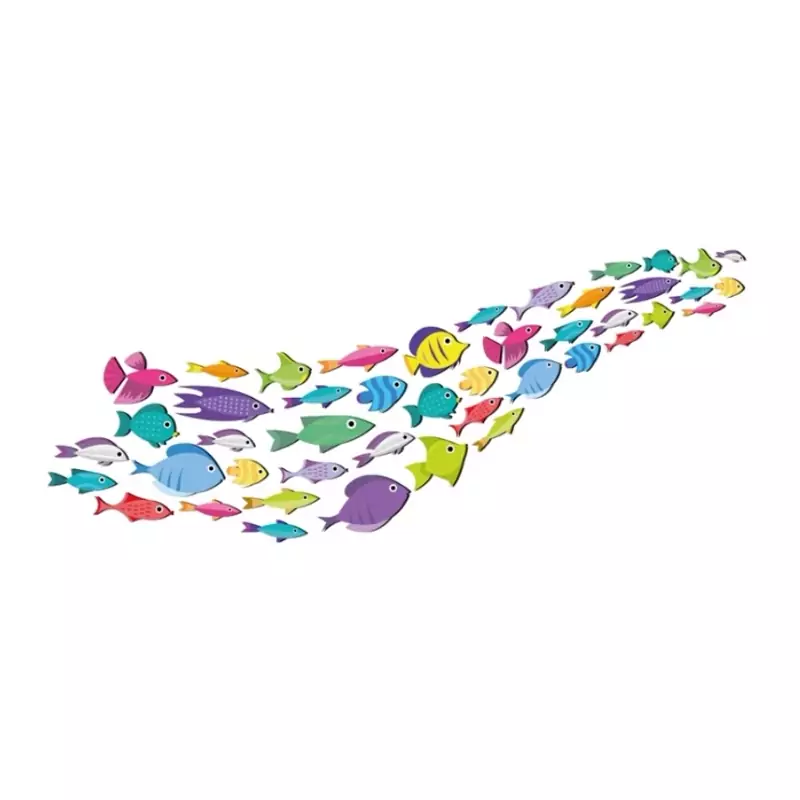 استیکر چوبی خانواده ماهی ها