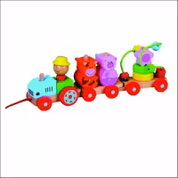 قطار حمل حيوانات چوبي كد1635