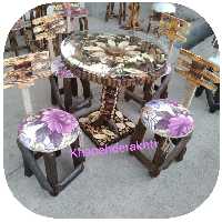 میز ناهار خوری چوبی نهارخوری روستیک میز غذاخوری جنگلی سنتی