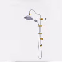 یونیورست شیپوری سفید طلا سر سفید ( علم دوش حمام )