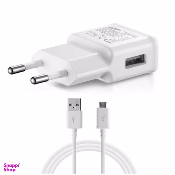 شارژر دیواری مدل qas 87 به همراه کابل MicroUSB غیر اصل