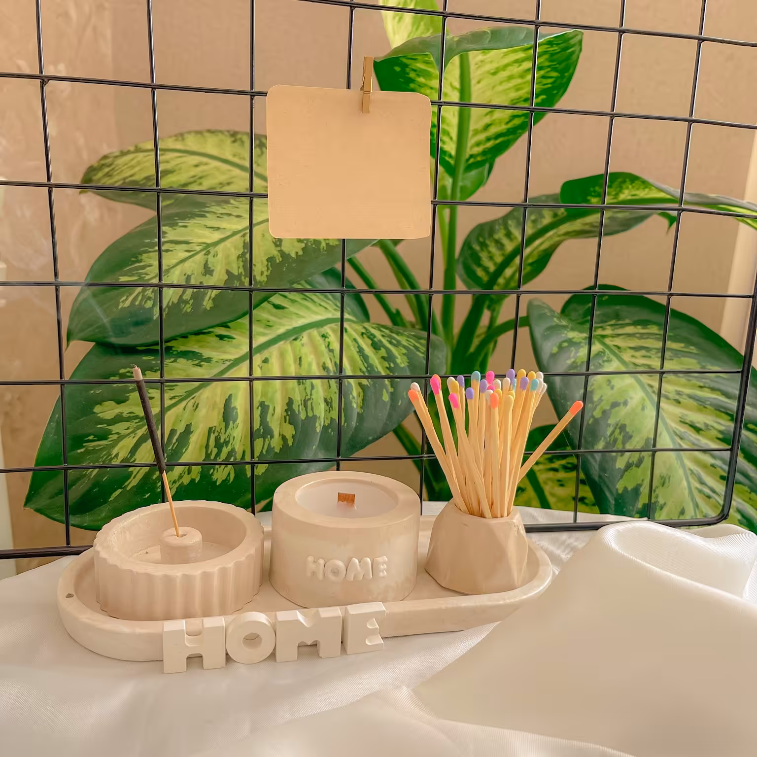 ست جاعودی، جاشمعی، جاکبریتی، سینی بتنی 