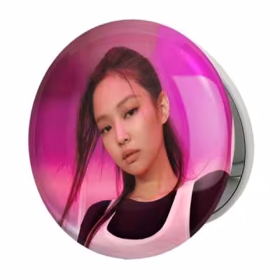 آینه جیبی خندالو طرح جنی بلک پینک Black Pink مدل تاشو کد 14076