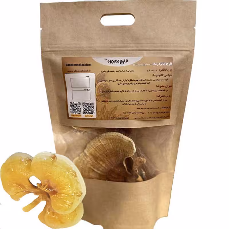 قارچ گانودرما (50 گرمی) زرد