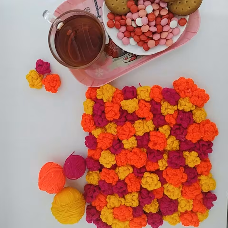 زیر بشقابی طرح گل