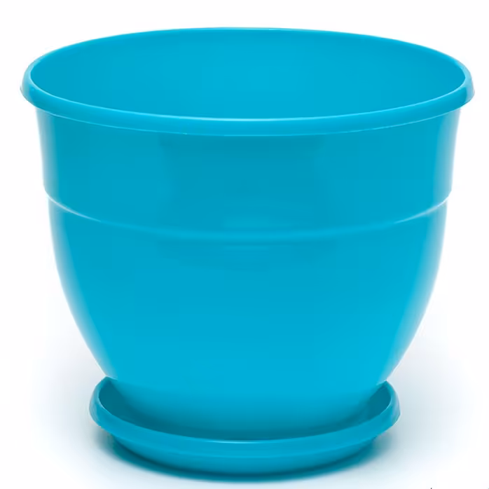 گلدان پلاستیکی گل آذین قطر 23 سانتیمتر کد 166 ، در 6 رنگ