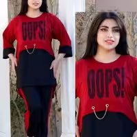 ست تونیک و شلوار oops