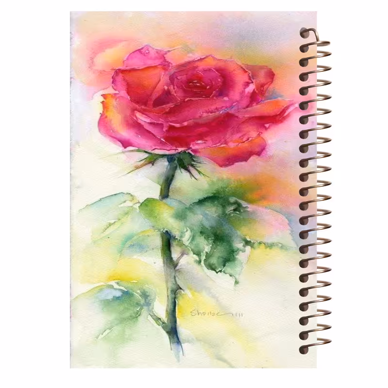 دفتر یادداشت آف تاب شهر طرح گل رز کد 4180
