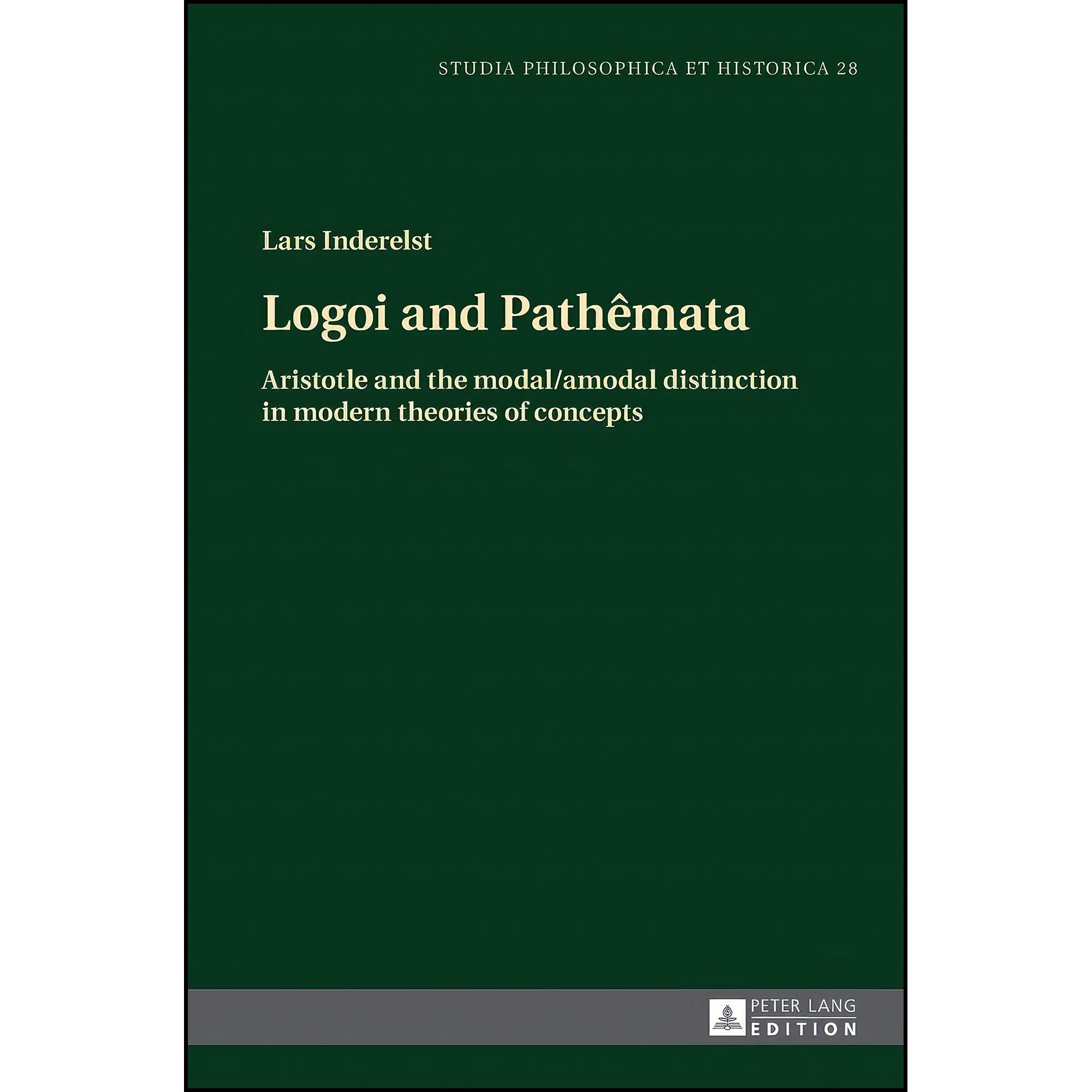 کتاب زبان اصلی Logoi and Pathemata اثر Lars Inderelst