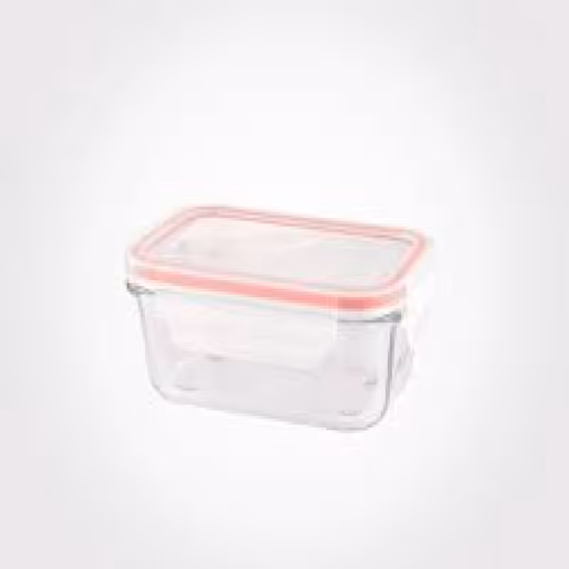 ظرف شیشه ای مستطیل 400میلی لیمون