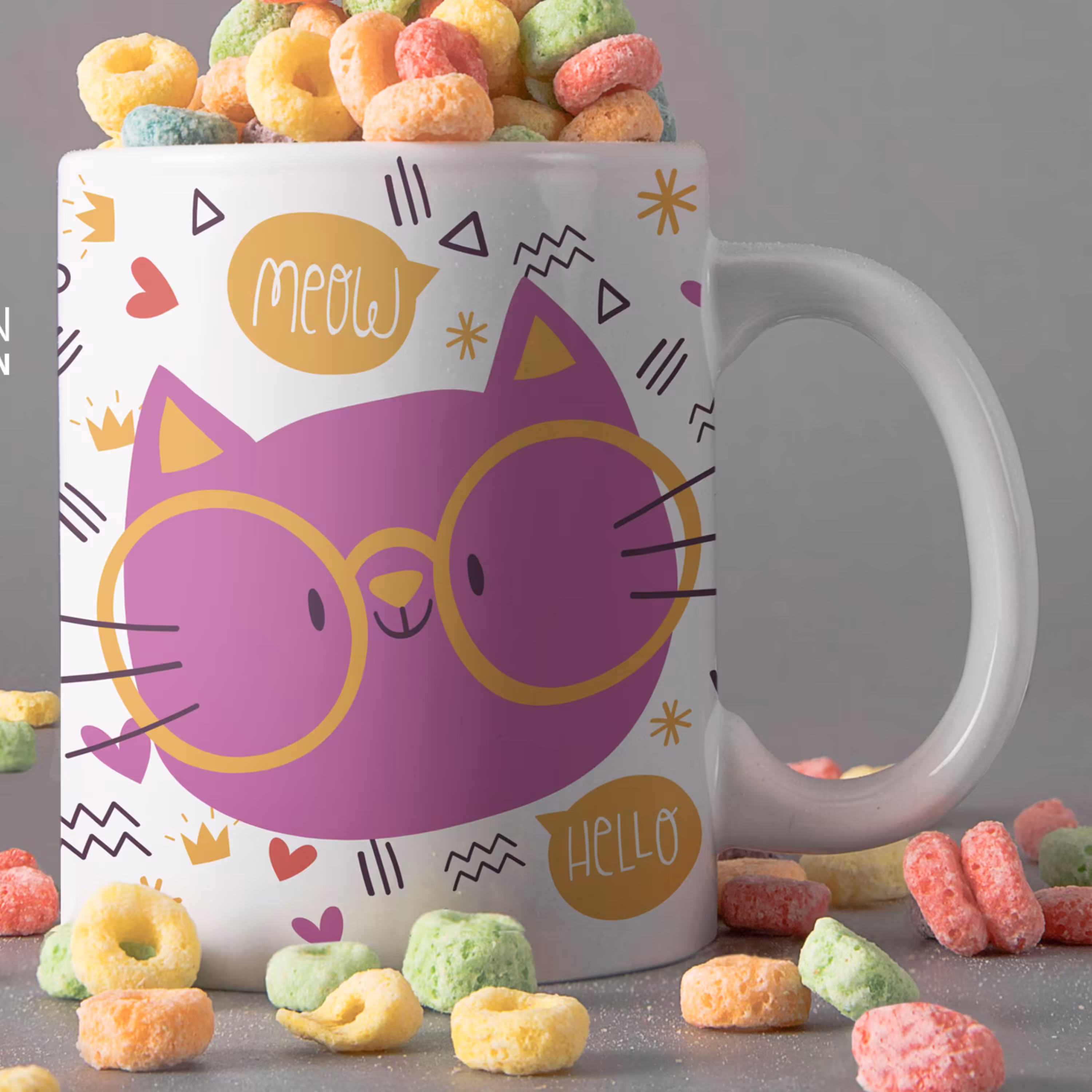 ماگ سرامیکی طرح میو 1