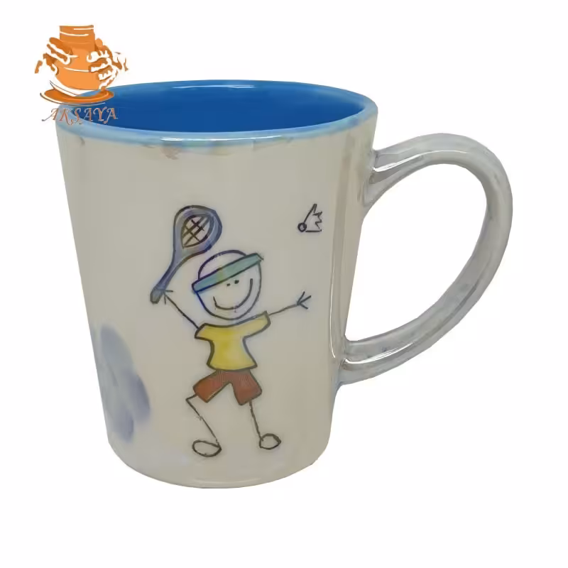 ماگ نقاشی طرح تنیس باز