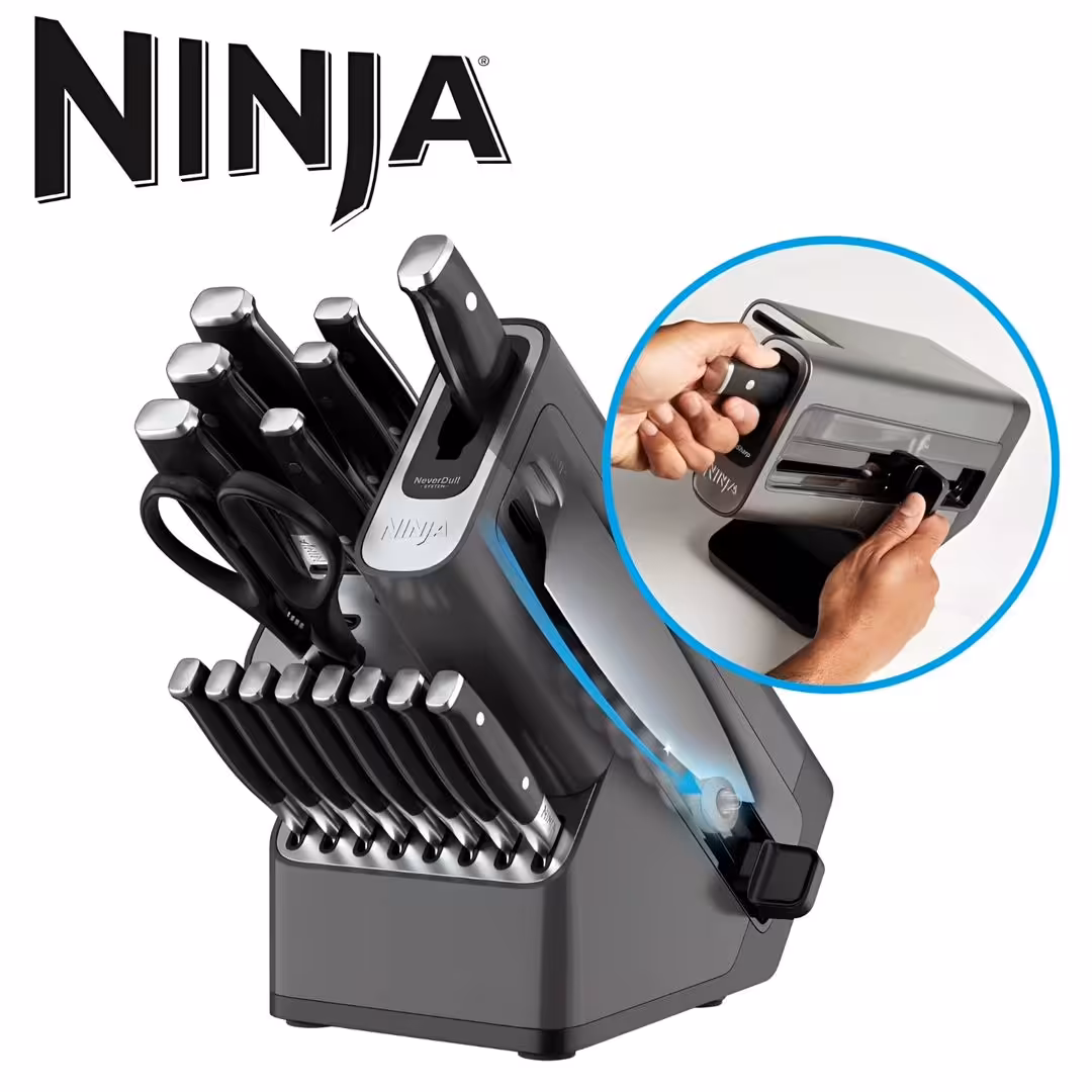 ست چاقو آشپزخانه 17 پارچه نینجا