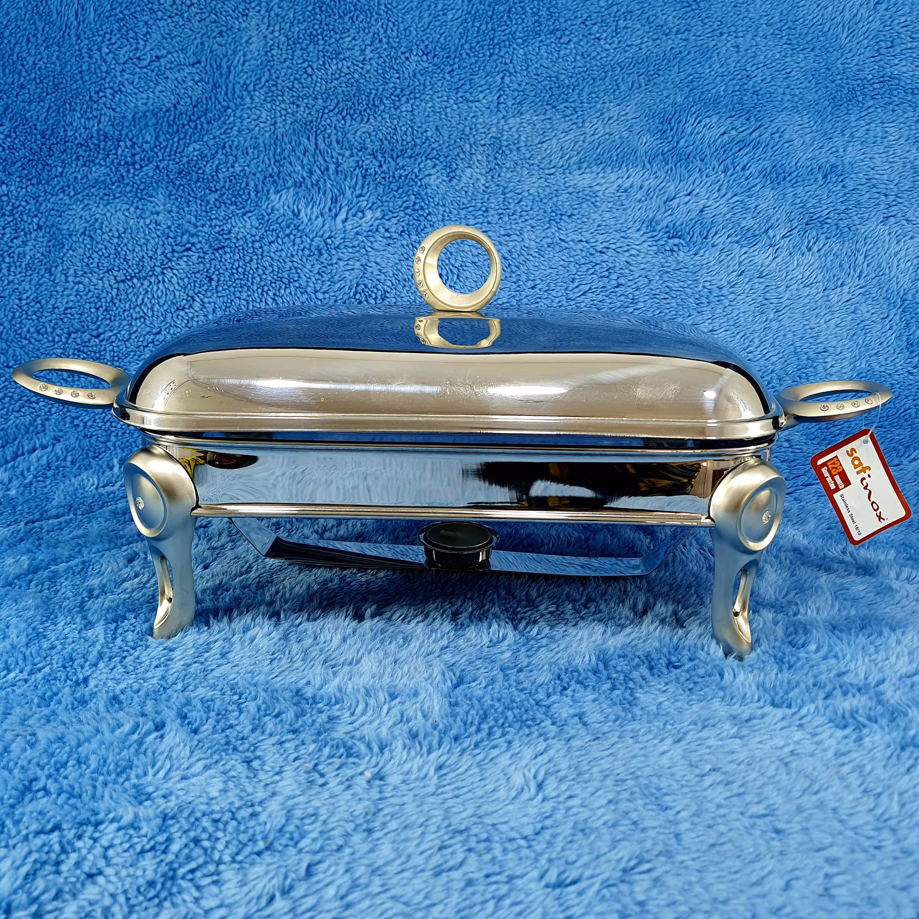 ظرف سوفله سافینوکس مستطیل متوسط کد 206 نگین دار