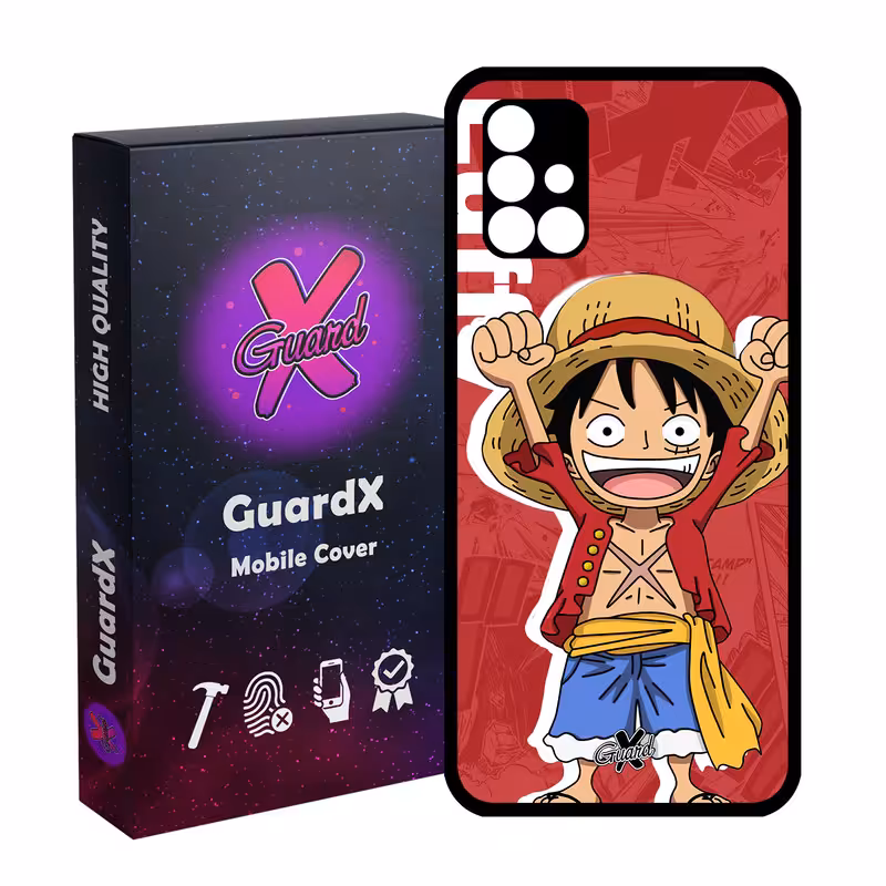 کاور گارد ایکس طرح One Piece Luffy Anime مدل Glass10470 مناسب برای گوشی موبایل سامسونگ Galaxy A51 5G
