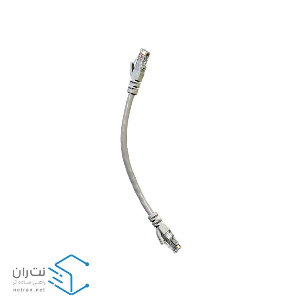 پچ کورد لگراند (کابل لن) Cat6 UTP روکش PVC طوسی 20 سانتی متری (02m)