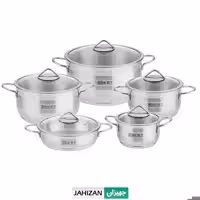 سرویس قابلمه استیل 10 پارچه کی اس تی مدل 5010