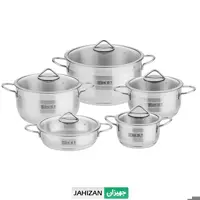 سرویس قابلمه استیل 10 پارچه کی اس تی مدل 5010