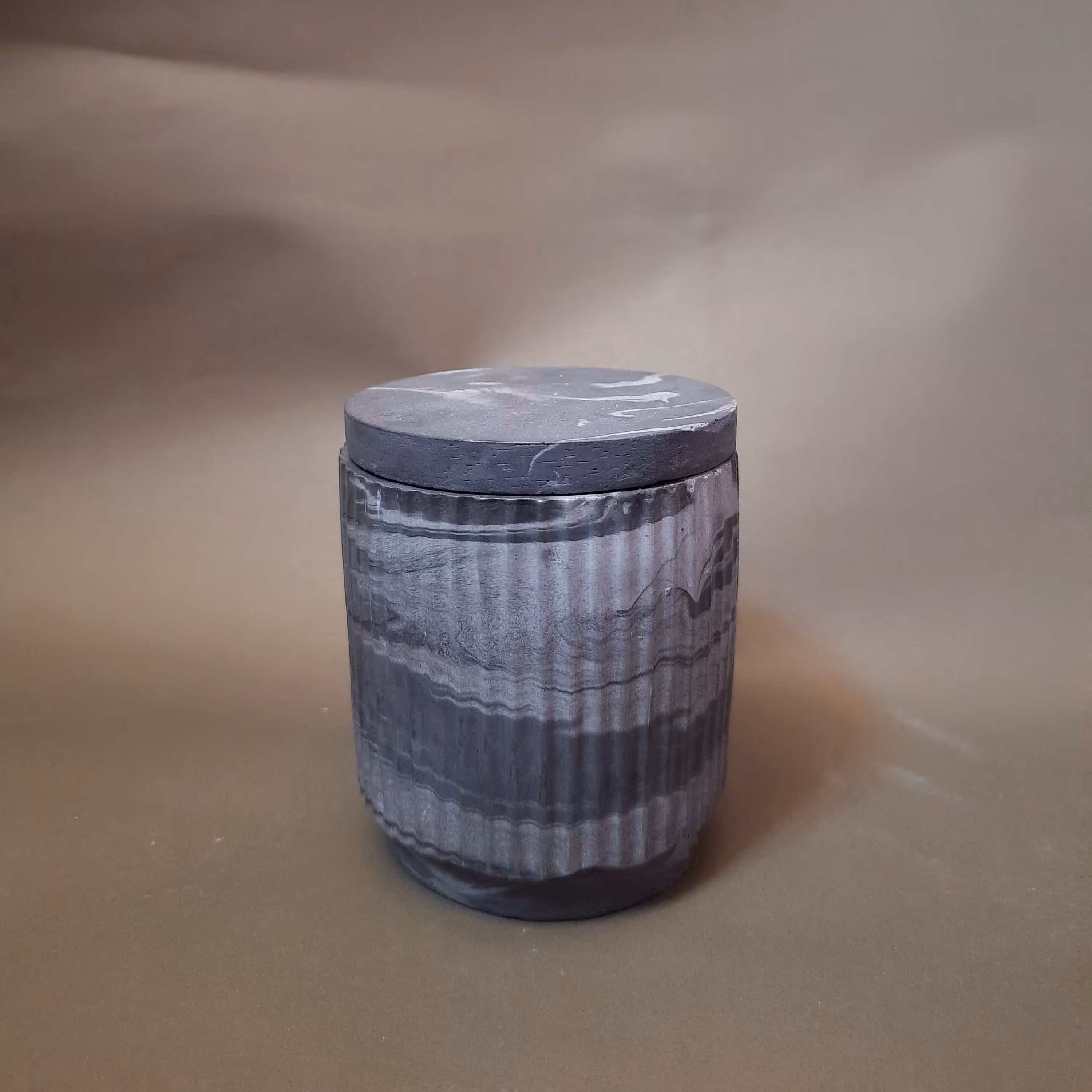 جا ادویه بتنی رنگ طوسی  ذغالی  تکی سایز کوچک 