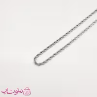 زنجیر مردانه استیل مدل طنابی سیلور