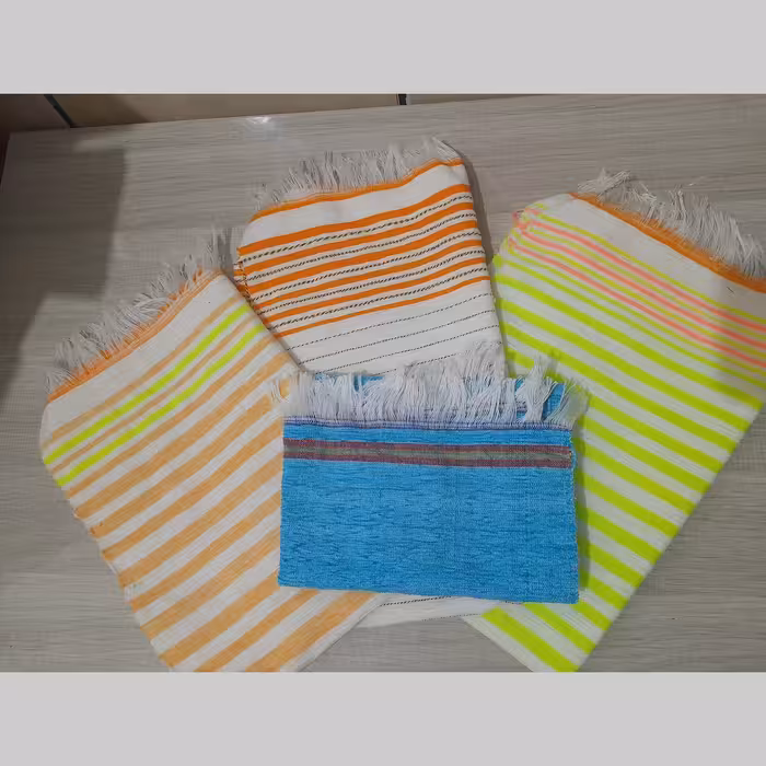 حوله دستی دستباف چند رنگ