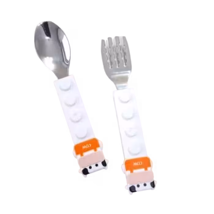 قاشق و چنگال حيوانات فانتزي استیل | سیسکالا