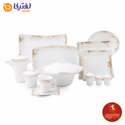 سرویس کلودیا وینچی چینی زرین 12 نفره 97 پارچه