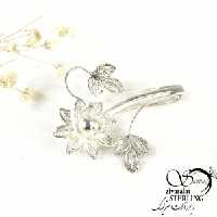 گلسینه نقره طرح گل عیار925 کد 9785
