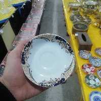 نعلبکی چینی واتسون صدفی سرمه ای    
