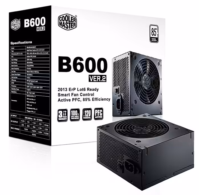 پاور کولرمستر مدل بی 600 ورژن 2 با توان 600 وات
