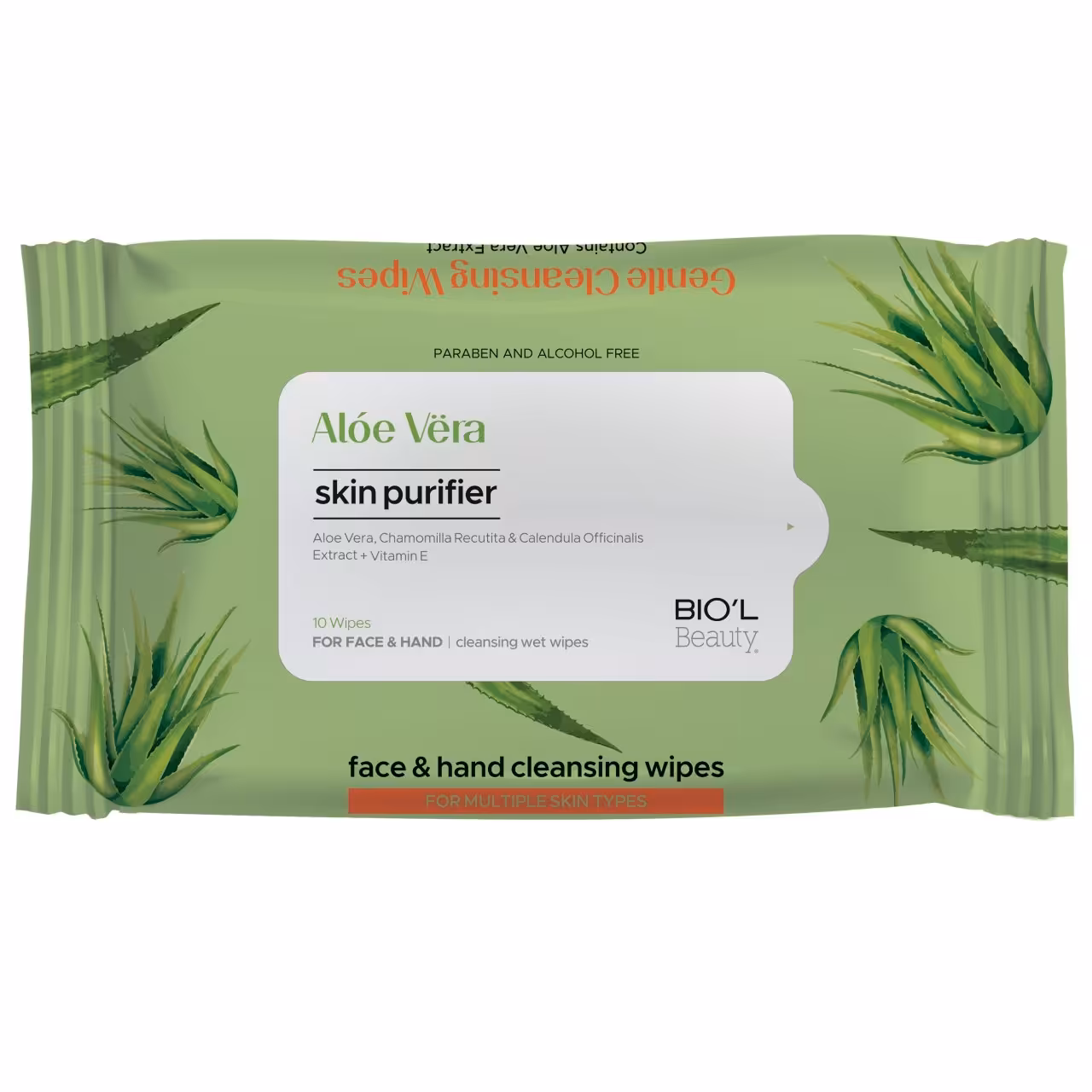 دستمال مرطوب بیول مدل Aloe Vera بسته 10 عددی