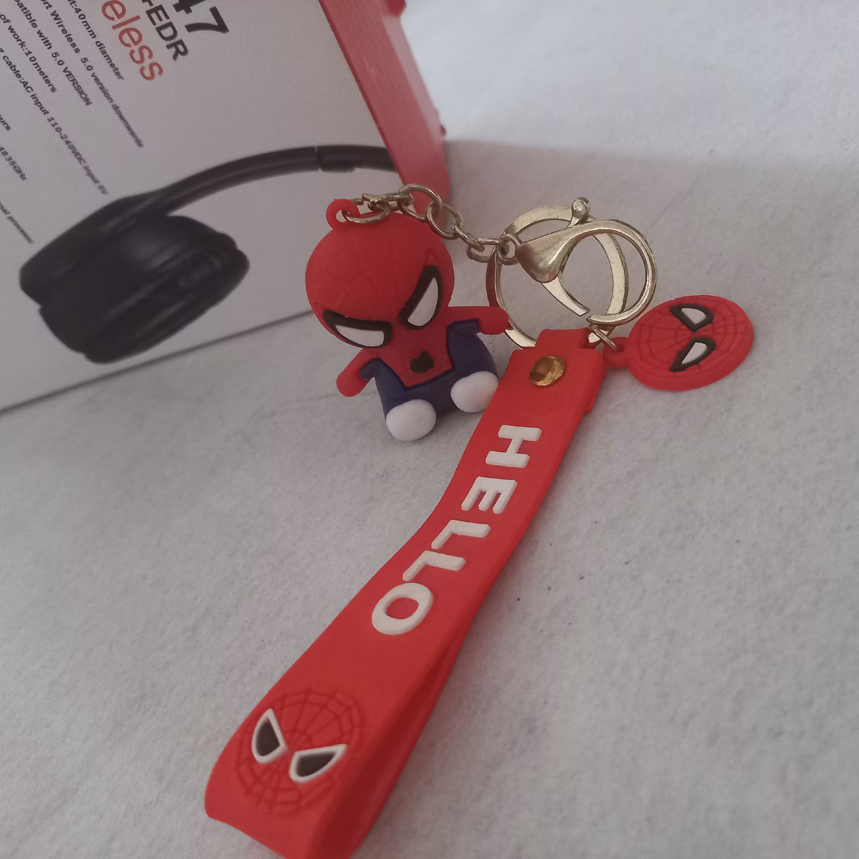  سرکلیدی سیلیکونی طرح اسپایدرمن مدل hello