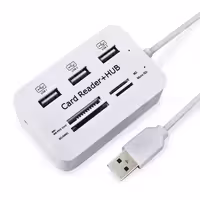 هاب آداپتورخور USB و کارت خوان فلزی کمبو مدل 015