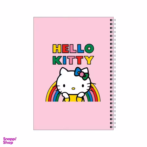 دفتر مشق 100 برگ بامبیلیپ طرح کیتی و رنگین کمان کد 5743287