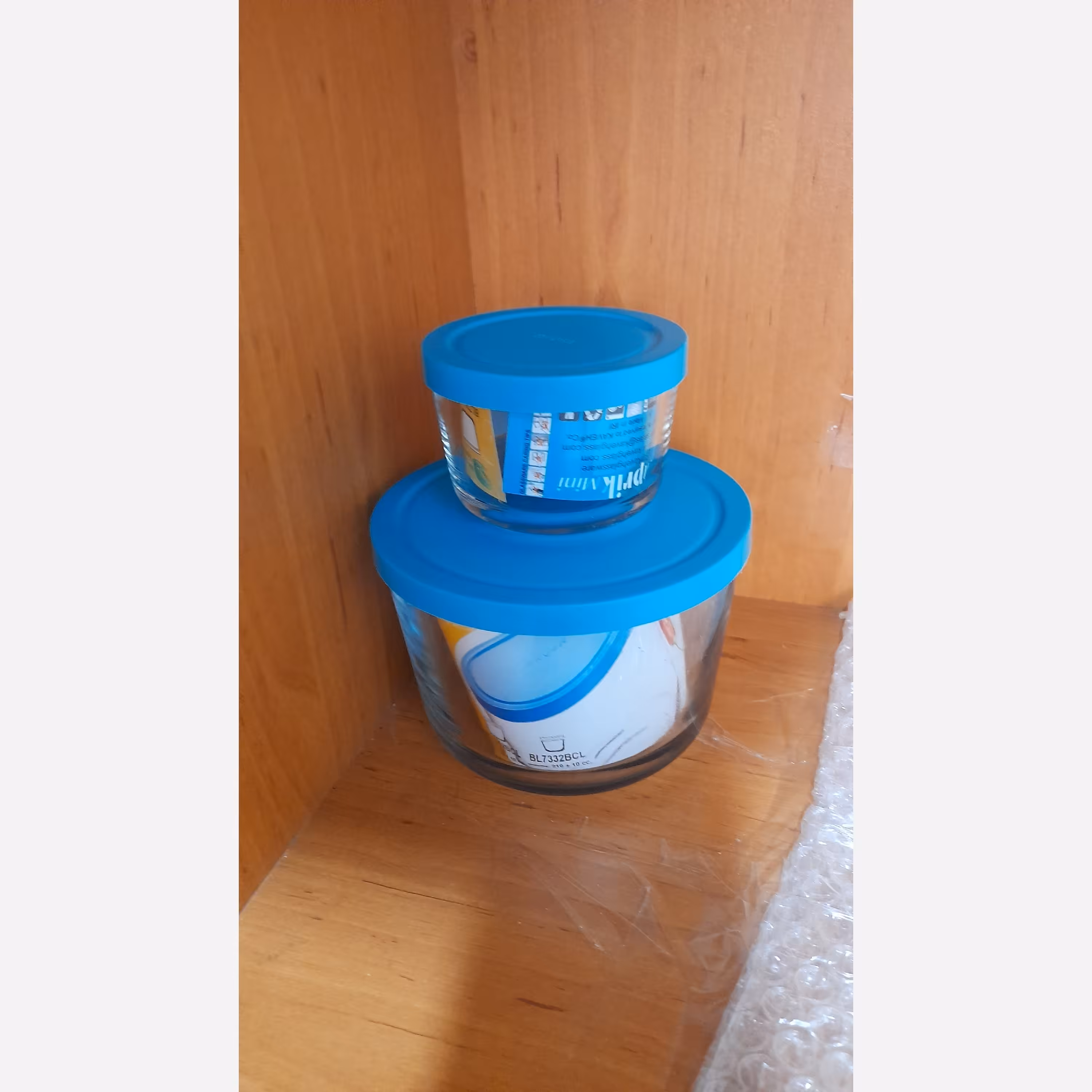 ظرف نگهدارنده ظرف یخچال ظرف درب دار 2 عدی