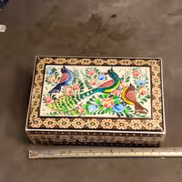 جعبه خاتم+نقاشی مینیاتور برجسته